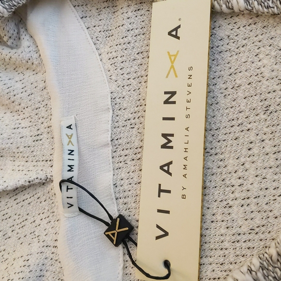 NWT ~ VITAMIN A Dawn Patrol Hooded Poncho - Italian Terry - Picture 7 of 8